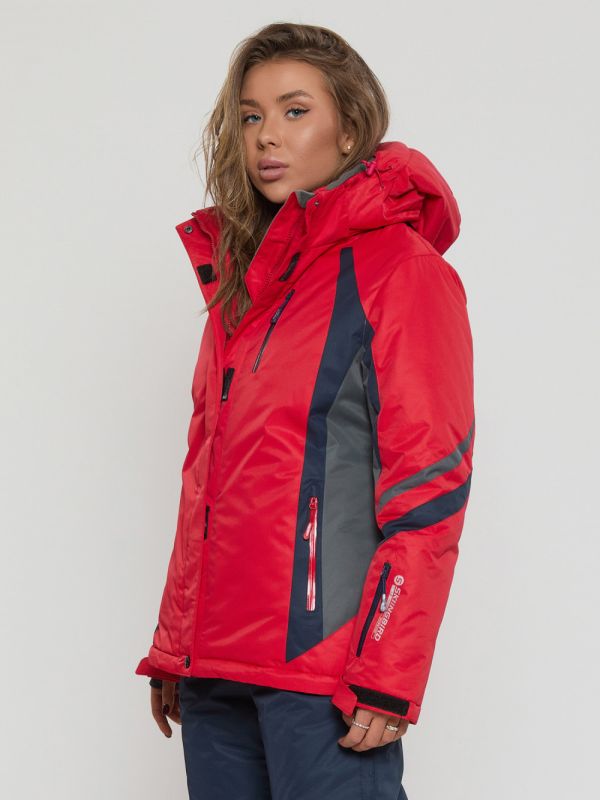 Ski jacket for women big size red 552012Kr